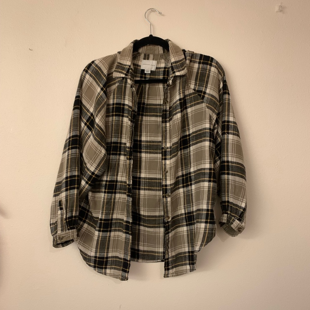 American Eagle Green Flannel